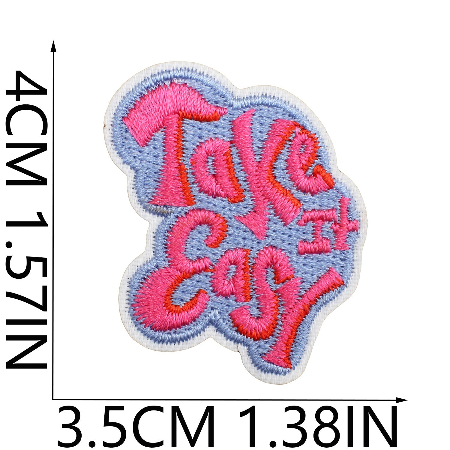 Wholesale Inspirational quotes embroidered patch